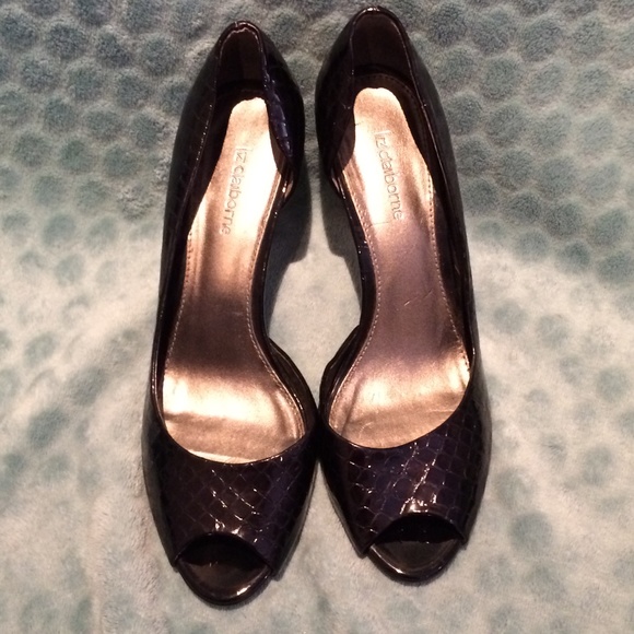 Liz Clairbone - Dark Brown Crocodile Pattern Shoes - Picture 6 of 6